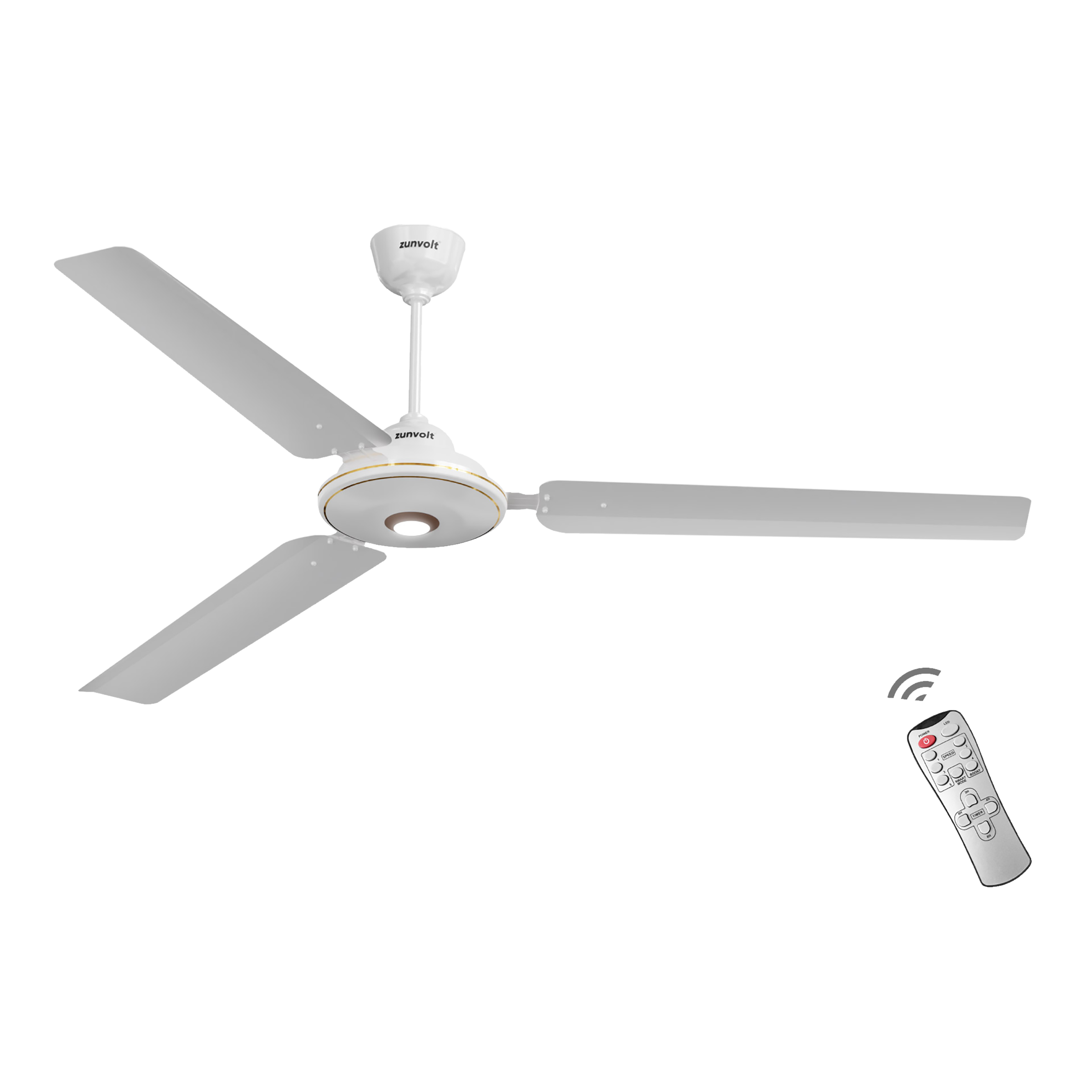 Buy zunpulse 5 Star 1200mm 3 Blade BLDC Motor Smart Ceiling Fan with